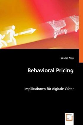 Produktbild Behavioral Pricing (Sascha Neis, 2008)