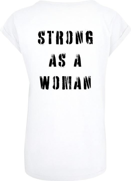 Actual product image Merchcode Ladies WD - Strong As A Woman Extended Shoulder Tee - 116539 (XS)