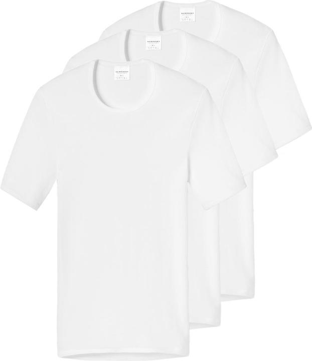 Image du produit Schiesser Lot de 3 maillots de corps Original Classics à fines côtes / manches courtes (L)