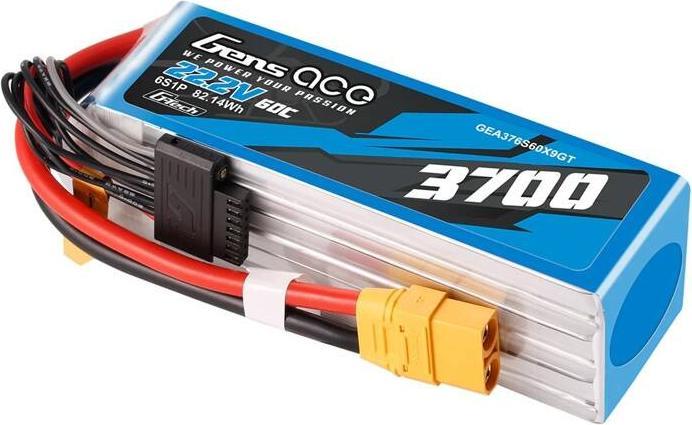 Actual product image Gens Ace Accumulator Lipo G-Tech 3700mAh 22.2V 60C 6S1P XT90 (22.20 V, 3700 mAh)
