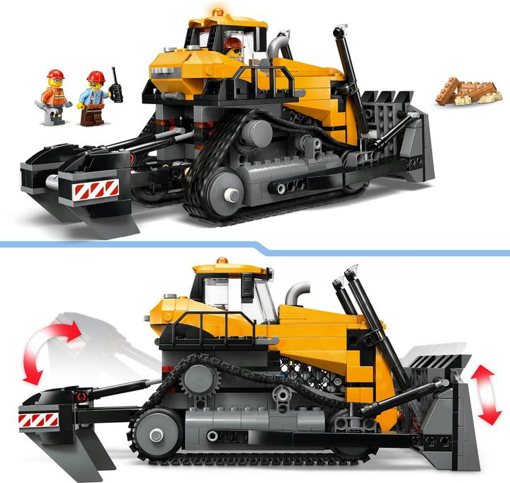 Produktbild LEGO Gelber Bulldozer mit Frontlader (60466, LEGO City)