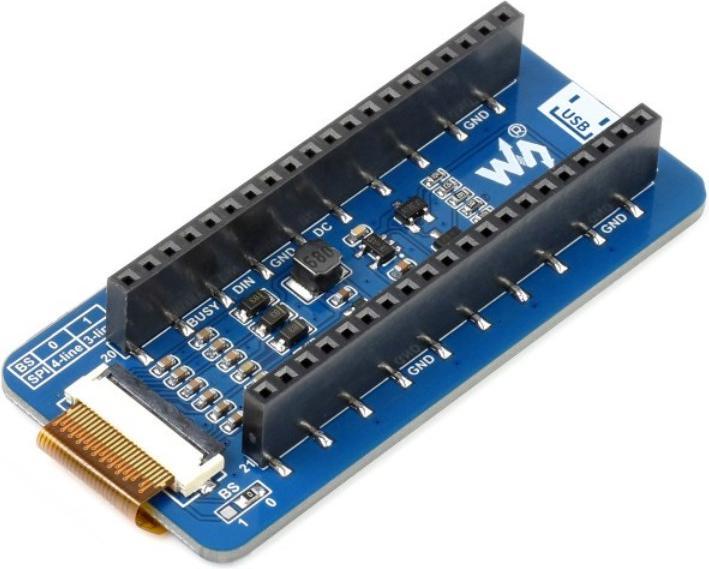 Immagine prodotto WaveShare Display E-Ink da 2,13 pollici per Raspberry Pi Pico