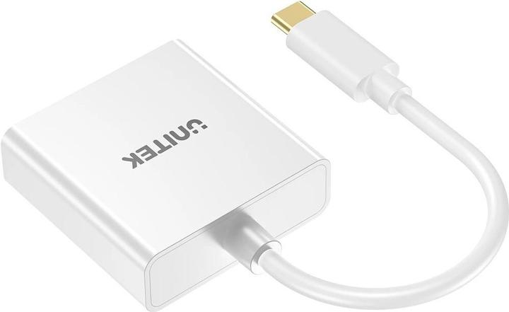 Image du produit Unitek ADAPTATEUR USB-C-DVI 1080P@60HZ BIAŁY 15CM M/F (DVI, 15 cm)