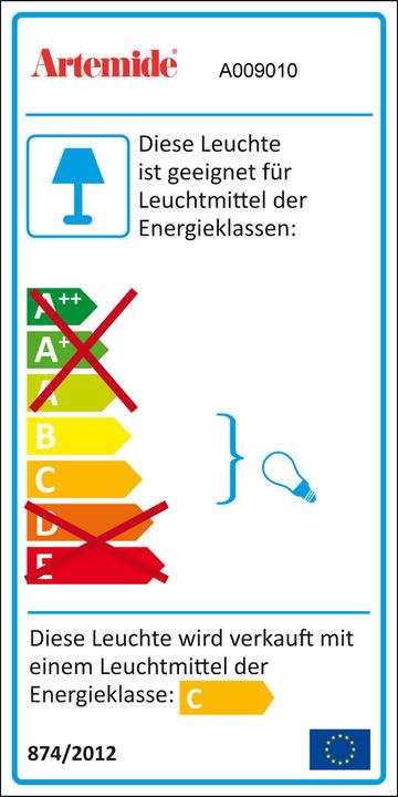 Energie-Label Artemide Tizio (191 lm, GY6.35)