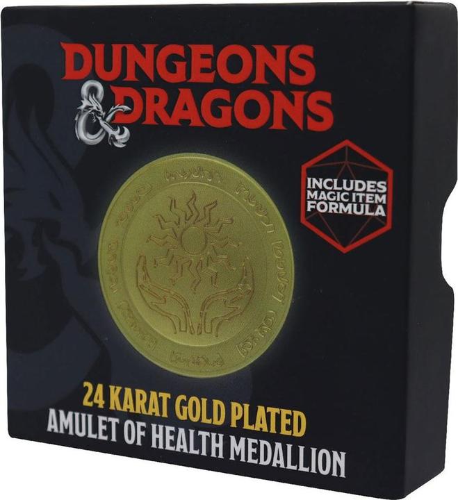 Actual product image Fanattik DUNGEONS & DRAGONS - Médaille en métal plaqué or collector