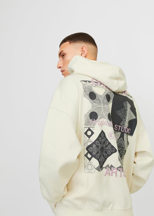Actual product image Jack & Jones Jornoho Back Graphic Sweat Hood (S)