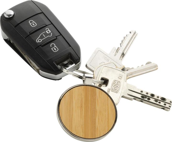 Actual product image Xd Collection Round Zinc Alloy Recycled Keyring