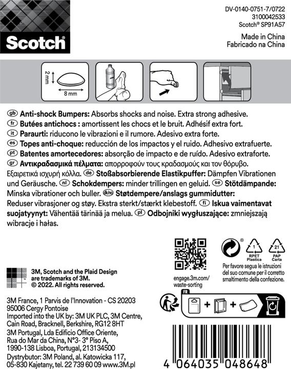 Produktbild Scotch Schutzpuffer (Anschlagdämpfer, 16 Stück)
