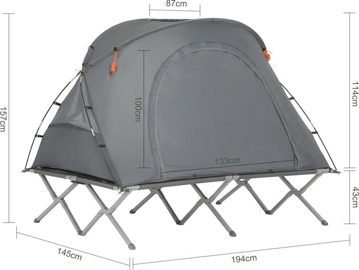 SoBuy 4in1-Zelt Feldbett (21.70 kg, 2 Personen)