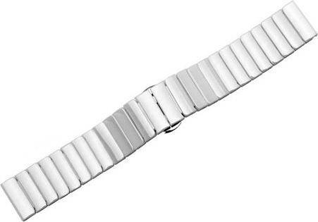 Actual product image Beline pasek Watch 22mm Solid bialywhite (22 mm, Stainless steel)