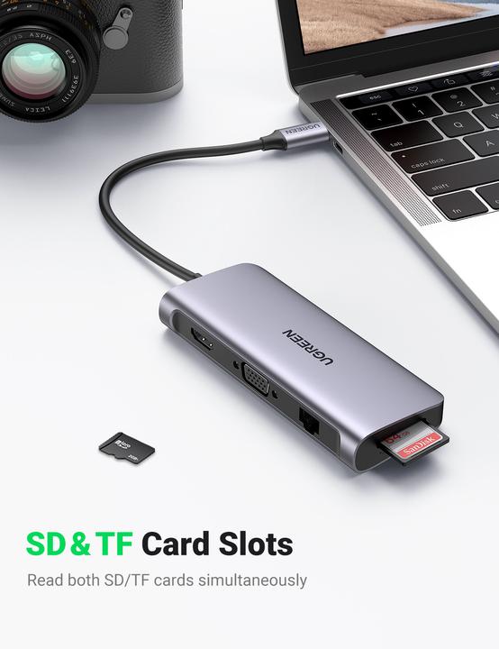 Produktbild Ugreen 10 in 1 -C Hub (USB-C, 10 Ports)