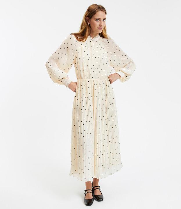 Actual product image La Redoute Collections Flared maxi dress with polka dot pattern (36)