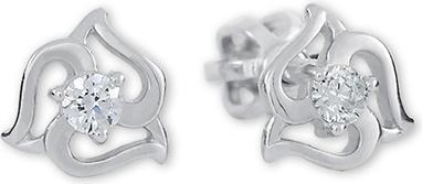 Brilio Silver - Silver earrings with crystals 436 001 00568 04