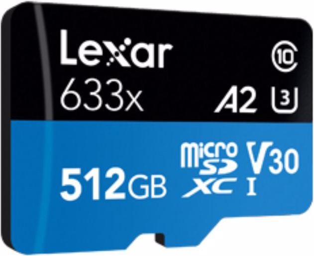 Image du produit Lexar High-Performance (512 Go, microSDXC, U3, UHS-I)