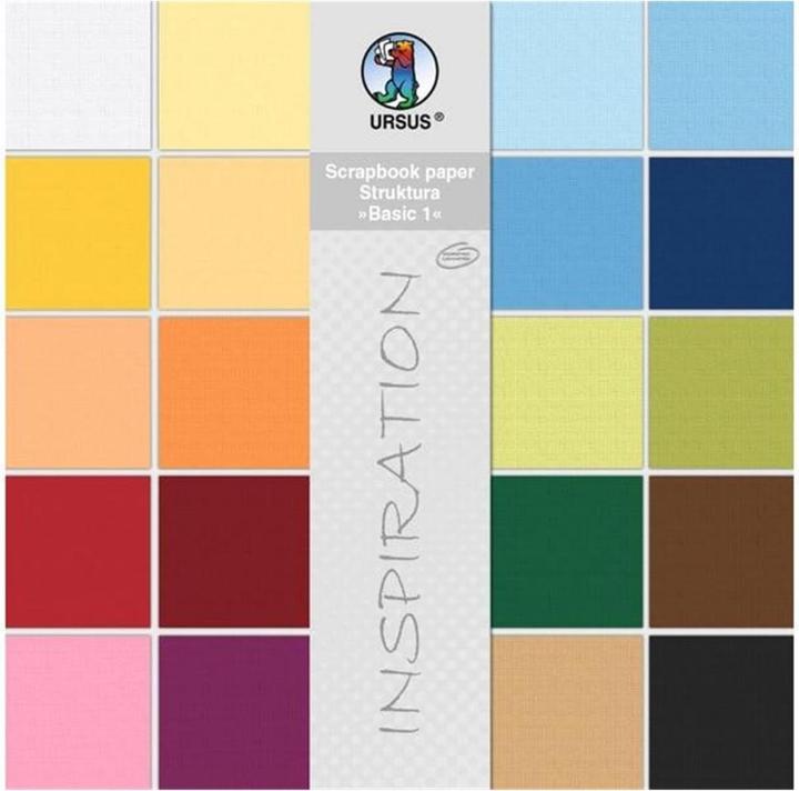 Immagine prodotto Ursus Cartoncino fotografico Basic 1, 30,5 x 30,5 cm, 20 fogli (220 g/m², Quadrato)