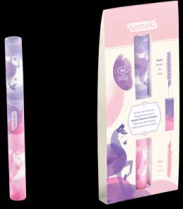Image du produit Namaki Mascara bio double pour les cheveux 9ml, violet & rose (Cils roulants)