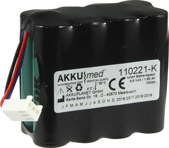 Actual product image XCell NiMH Akku passend für BCI Capnocheck CO², SPO², 3303, AD700 - Typ 8200(9714) (1 pcs., 1600 mAh, Rechargeable battery)