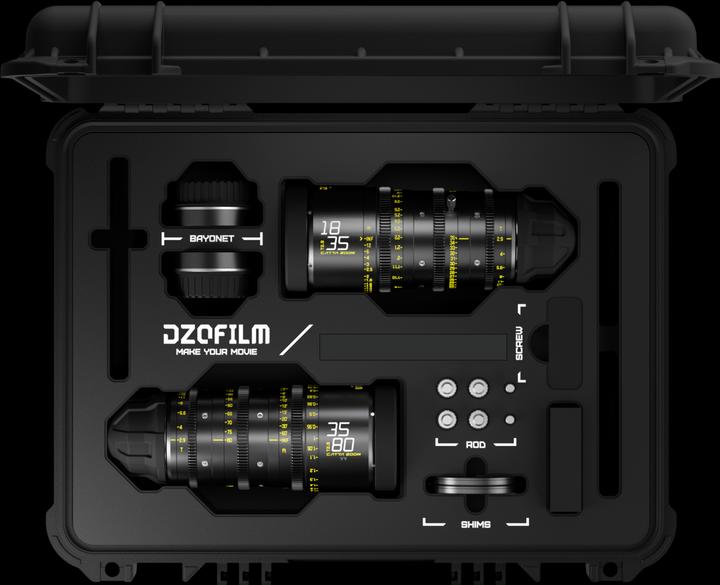 Productafbeelding Dzofilm Catta Zoom bundels 18-35/35-80 T2.9-E montage (zwart) (Sony E, Volledig formaat)