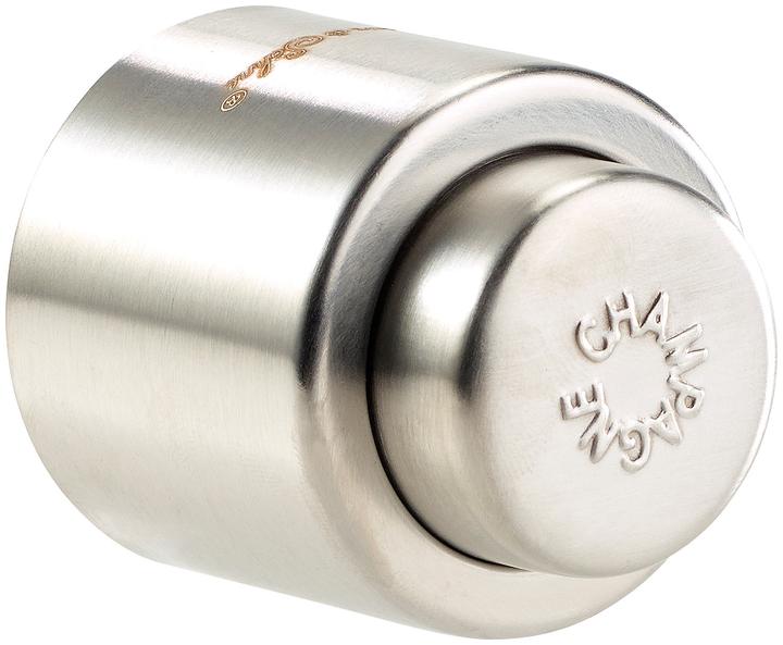 Actual product image Rosenstein & Söhne Brushed steel closure for champagne and sparkling wine bottles (Champagne stopper)