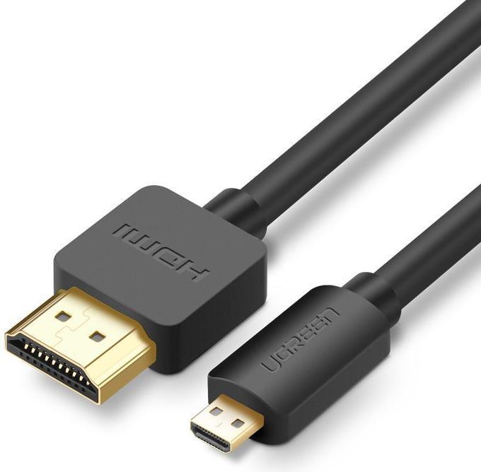 Productafbeelding Ugreen HD127 Micro HDMI - HDMI kabel 4K 3D 3m (zwart) (3 m, HDMI)