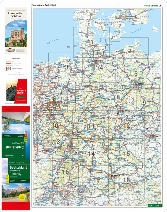 Actual product image Deutschland, Strassenkarten-Set 1:200.00