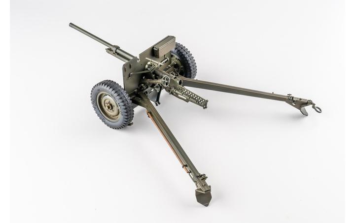 Actual product image RocHobby Trailer Anti-tank gun M3 1:12 (RTR Ready-to-Run)