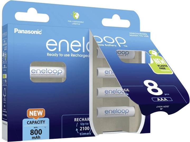 Actual product image Panasonic Eneloop (8 pcs., AAA, 800 mAh)