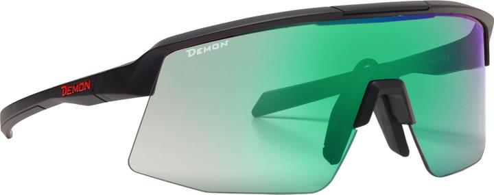 Actual product image Demon Roubaix Photochromic 1-3 (matt black green-green mirror, Gold mirrored, Cylindrical, Self-tinting)