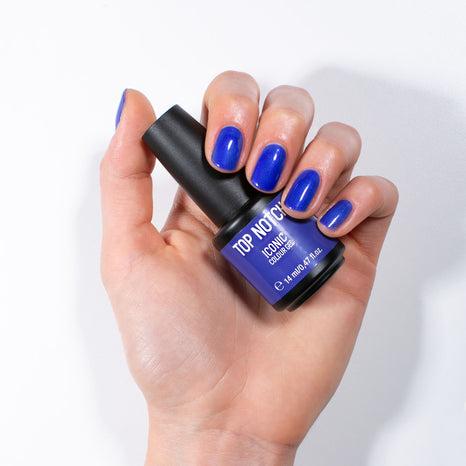 Actual product image Mesauda Top Notch Iconic 241 Pool Selfie Semi-Permanent Nail Polish 14ml (241 Fool Selfie, Top coat)