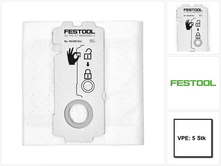 Immagine prodotto Festool Sacchetto filtro Selfclean SC-FIS-CT MINI/MIDI-2/5/CT15