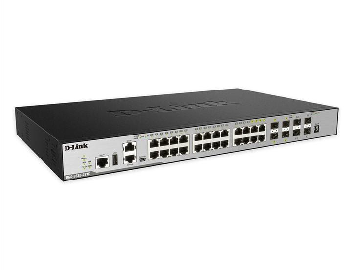 Produktbild D-Link 28-PORT LAYER 3 GB STACK SWITC (20 Ports)