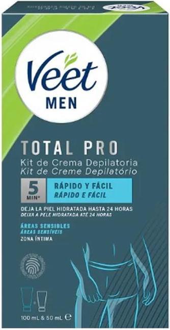 Actual product image Veet Men Hair Removal Kit 2 Steps for Sensitive Areas 150 ml (150 ml, 1 x)