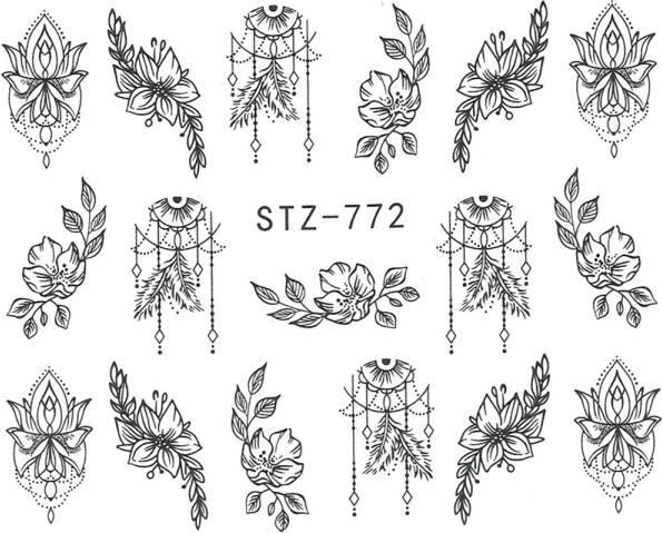 Produktbild Nagellack24 Nail Art Sticker Wassertransfer 772 (Nagelkleber)