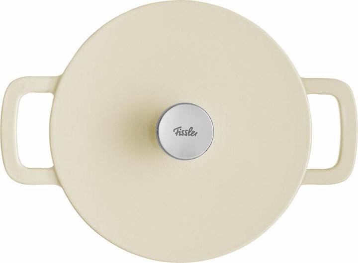 Produktbild Fissler Bräter Gusseisen rund, Elfenbein weiss (24 cm, Bräter + Schmortopf, Gusseisen)