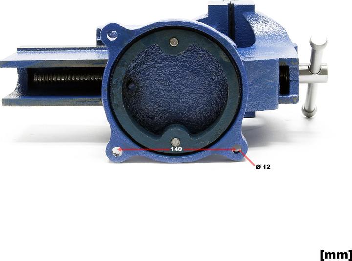 Actual product image Wiltec Heavy Duty Vice with Anvil and Clamping Jaws 150 mm Workbench Tool Workshop Clamp Material Fixing