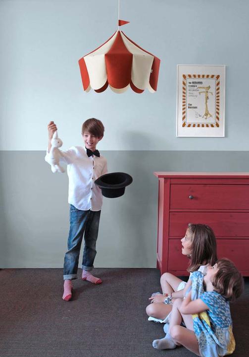 Actual product image Buokids Ceiling lamp Hanging lamp circus, red (E27)