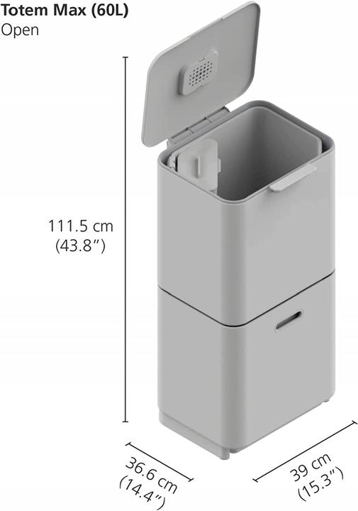 Immagine prodotto Joseph Joseph Totem dei rifiuti intelligenti Max (60 l)