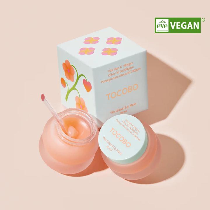 Actual product image Tocobo Vita Glazed Lip Mask 20ml Moisturizing Night Lip Care (Balm, 20 ml)