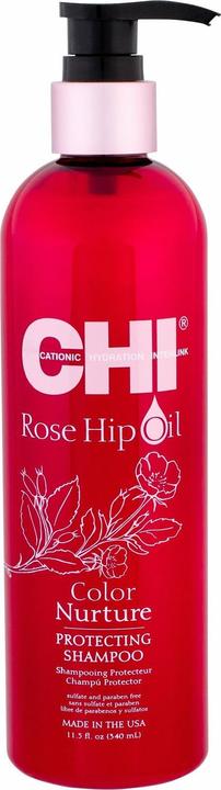 Actual product image Farouk Systems CHI Rose Hip Oil Color Nurture (340 ml, Liquid shampoo)