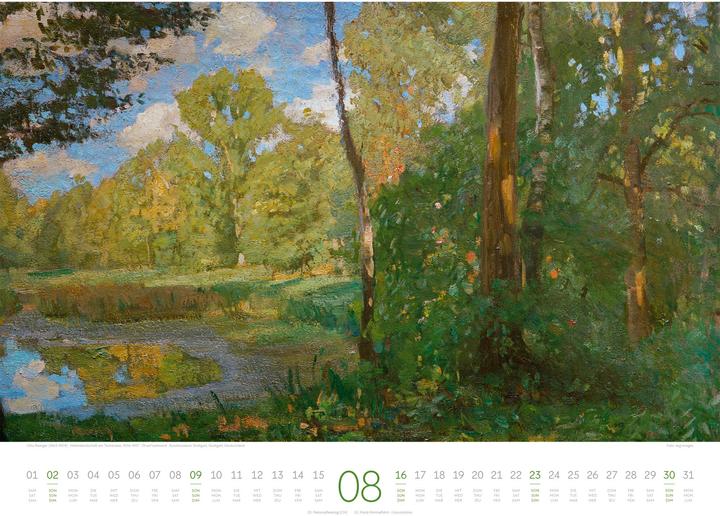Produktbild Kunstwerk Wald Kalender 2026 (54 x 42 cm, Harter Einband, Deutsch, Französisch, Englisch)