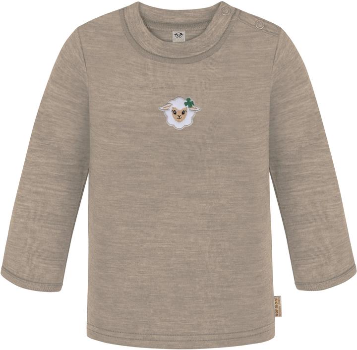 Actual product image Normani Baby merino longsleeve "Taupo" - 9463 (110)
