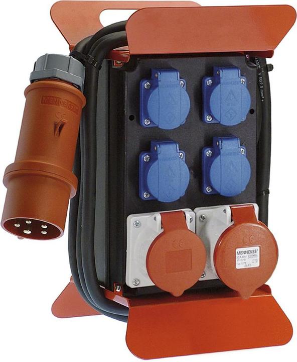 Immagine prodotto Bachmann Distributore di corrente 400V CEE 2m FI 1x16A5p400V 1x32A5p400V 4Schutzk. (6 x, CEE 7/3, CEE)