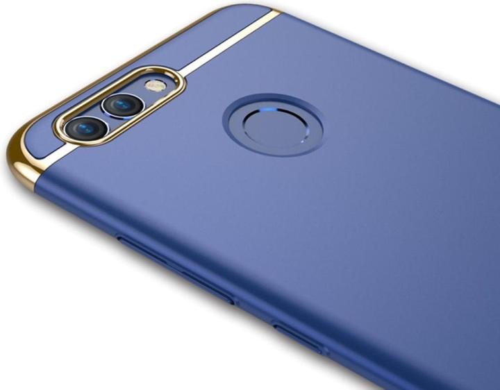 Produktbild König Design Handy Hülle Schutz Case für Huawei Nova 2 Plus Bumper 3 in 1 Cover Chrom Schwarz (Huawei Nova 2 Plus)
