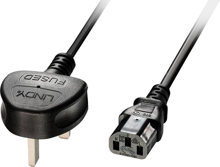 Lindy IEC-Netzkabel, UK (3 m)