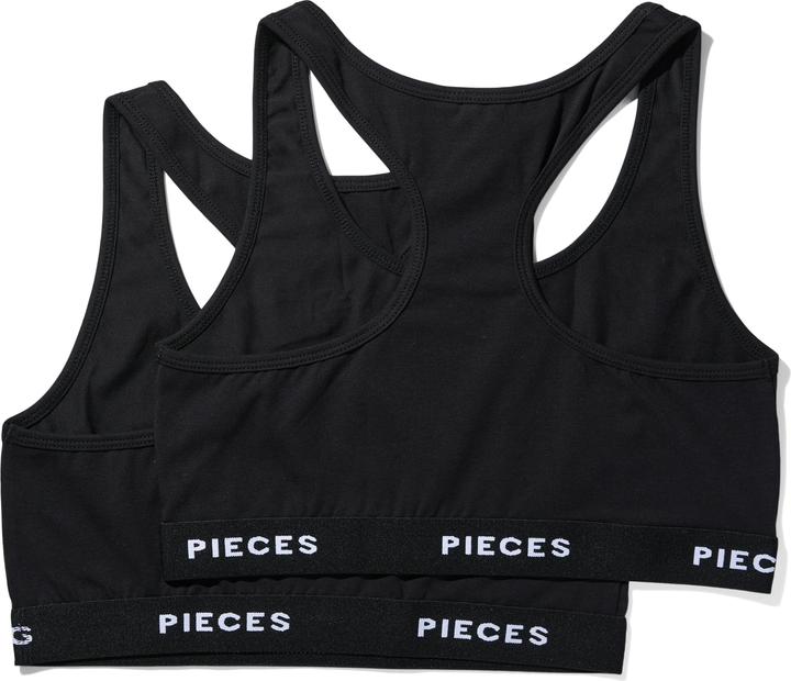 Produktbild Pieces Pclogo Lady Top 2 Pack Noos Bc (2er Pack, S)