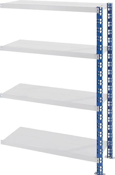 Produktbild eurokraft basic Universal-Steckregal, stabil, Stahlblechböden, HxBxT 1508x1025x400 mm, AR
