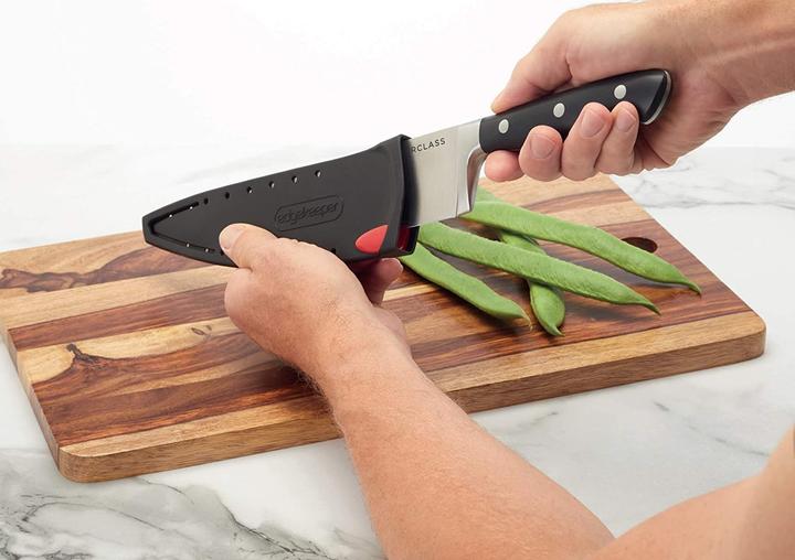 Image du produit Master Class Edgekeeper Couteau de chef en acier inoxydable à affûtage automatique 20cm, Carded (20 cm)