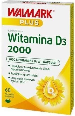 Walmark + Vitamin D3 Forte 2000, 60 Weichkapseln