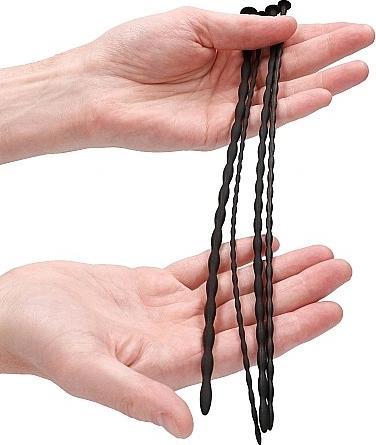 Image du produit Ouch! Set de bouchons à vis en silicone en forme de spirale - Uréthral Sounding pour débutants