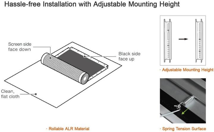 Produktbild AWOL Vision Cinematic ALR Beamer Leinwand, 120" 267,6 x 151,4 x 2,5 cm (120", 16:9)
